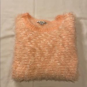 Papaya “Fuzzy” Peach Sweater